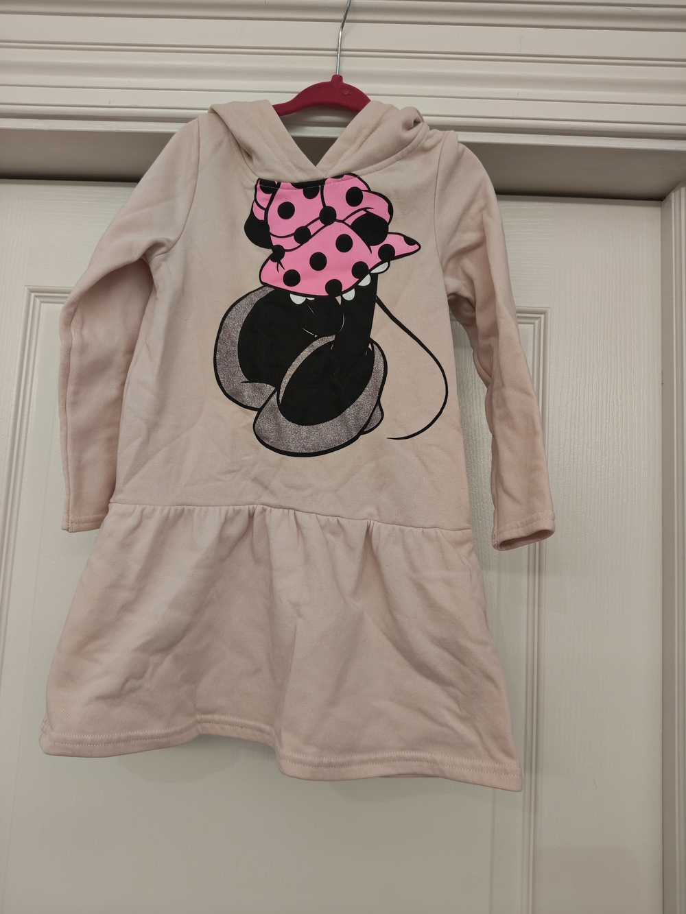 Disney Minnie Hooded Dress with Black Mouse Graphic